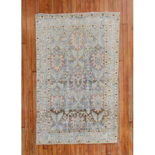 Light Blue Persian Malayer Rug No. r5377