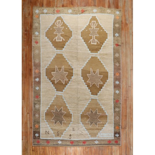 Bold Geometric Turkish Kars Rug No. r5418