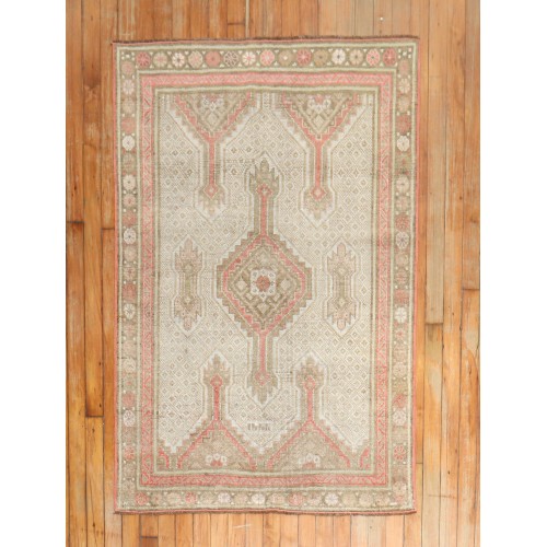 Light Camel Pink Persian Serab Tribal Rug No. r5534