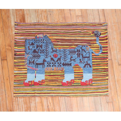 Small Lion  Persian Kilim No. r5680