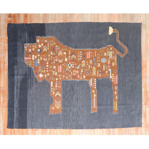 Lion Persian Kilim  No. r5684