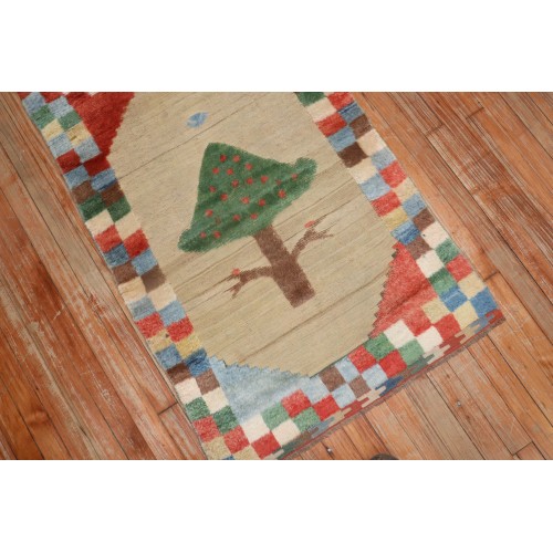 Vintage Gabbeh High Low 3D Pile Rug No. R5750