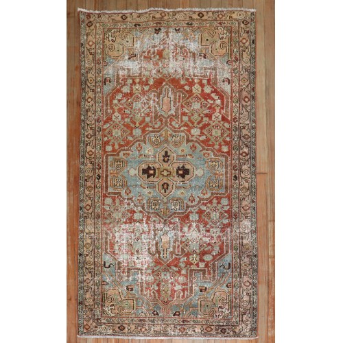 Worn Persian Farmhouse Bidjar Rug No. r5830