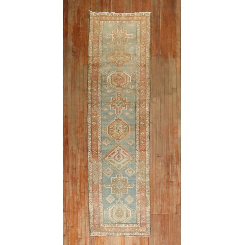 Antique Persian Heriz Runner No. r5867