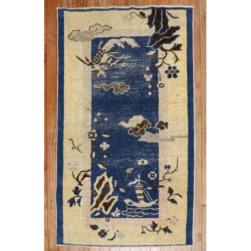 Distressed Chinese Peking Rug No. r5880