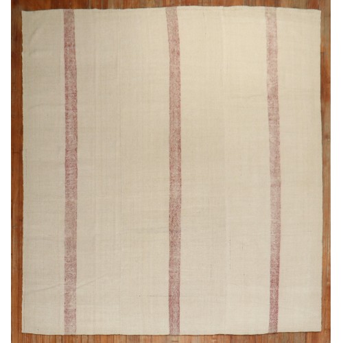 Mid Century Modern Square Kilim No. r5898