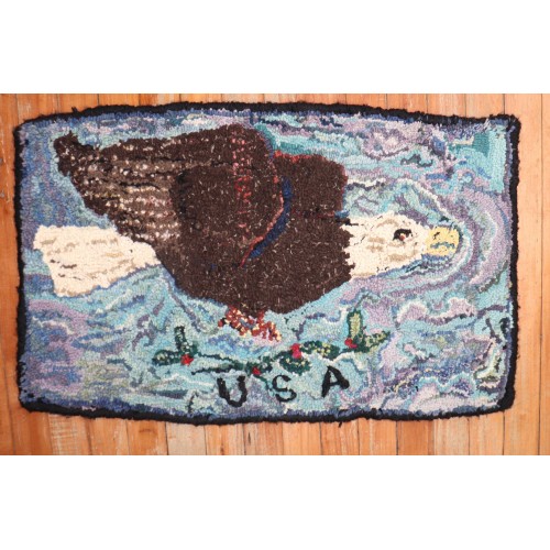 American Hooked Eagle Rug No. r5919