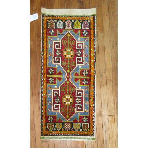 Blue Anatolian Rug Pillow No. y1334