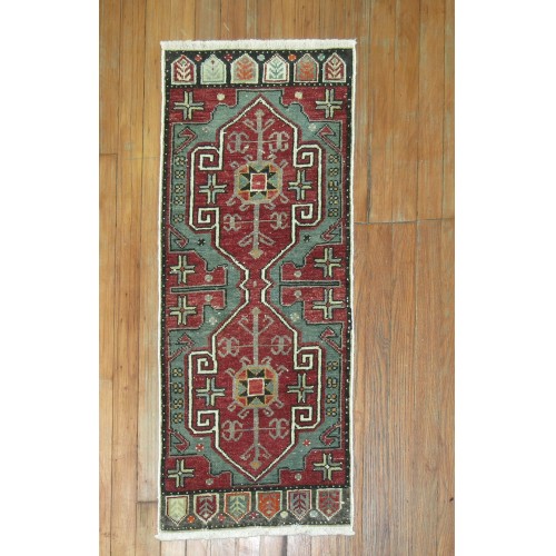 Green Red Anatolian Mat No. y1629