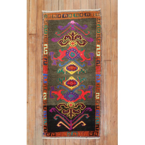 Funky Mini Size Turkish Rug No. y1860