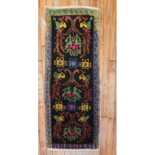 Floral Turkish Mini Rug No. y1893