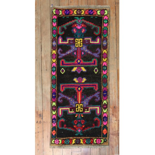 Colorful Mini Turkish Rug No. y1904